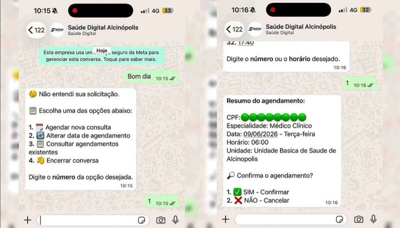 Ilustração da notícia Prefeitura de Alcinópolis anuncia agendamento de consultas via WhatsApp